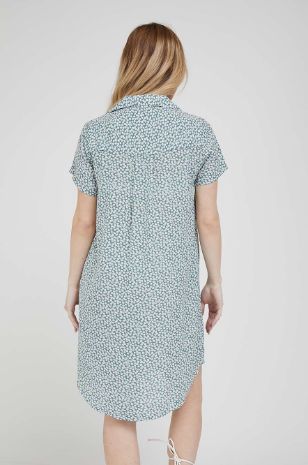 תמונה של שמלת אוברסייז להריון מגי אקווה פרחוני