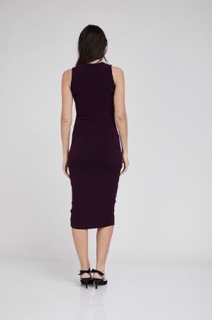 תמונה של שמלת הריון טניה סגולה