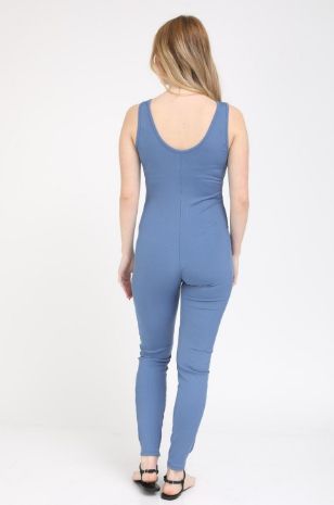 תמונה של אוברול הריון לינוי ריב ג'ינס