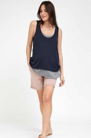 תמונה של גופיית הנקה כפולה כחול אפור