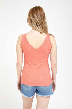 תמונה של גופיית V ריב להריון קורל