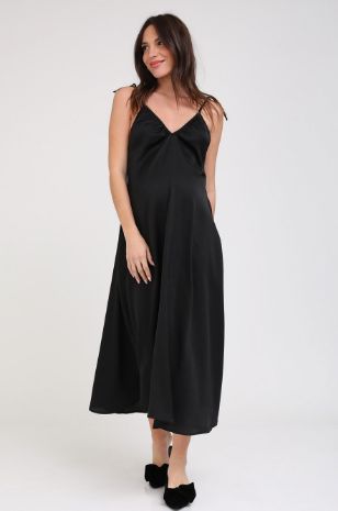 תמונה של שמלת הריון הילה שחורה