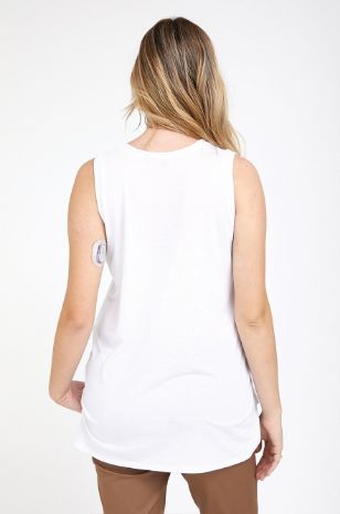 גופיית הריון MOMWOW לבנה