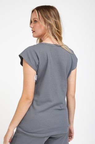 חולצת פיג'מה להריון Summer אפור כהה