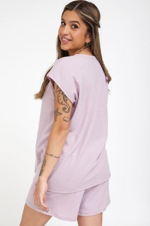 חולצת פיג'מה להריון Summer לבנדר