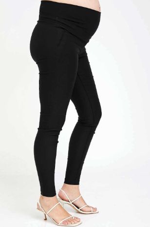 תמונה של מכנסי הריון קייט שחורים