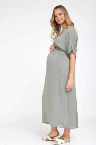 שמלת הריון מליסה זית של אבישג ארבל
