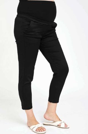תמונה של מכנסי הריון סמנתה שחורים