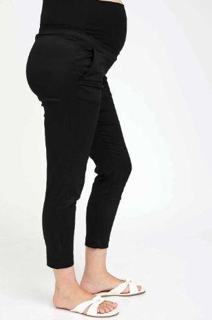תמונה של מכנסי הריון סמנתה שחורים