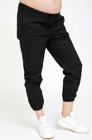 תמונה של מכנסי הריון תומס שחורים