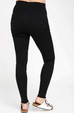 תמונה של מכנסי הריון אוליביה סופר סטרץ' שחור