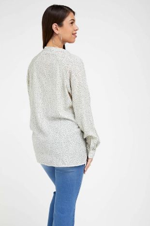 חולצת הריון ג'ונו ירוק מודפס