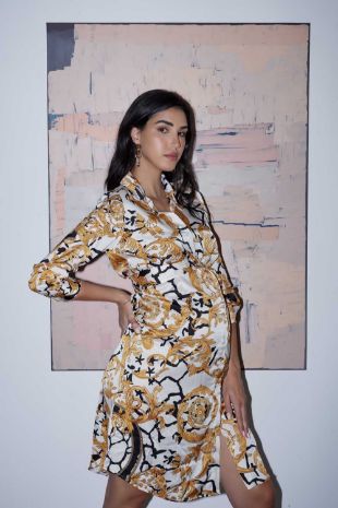 שמלות הריון דגם רומא - אבישג ארבל 