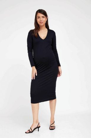 שמלת הריון מילי שחורה	