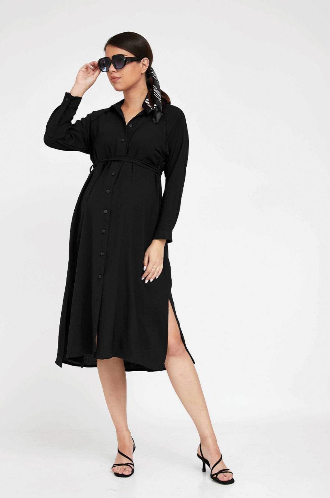 שמלת הריון ליזה שחורה	