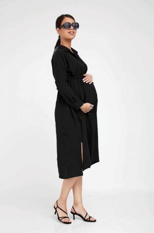 שמלת הריון ליזה שחורה של אבישג ארבל	