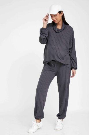 טופ הריון קסניה אפור פלדה	