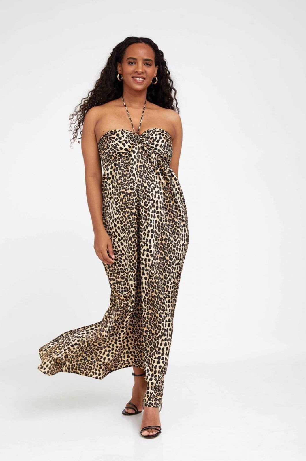 שמלת הריון האני מנומרת