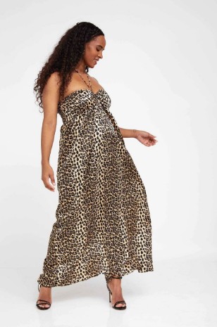 שמלת הריון האני מנומרת