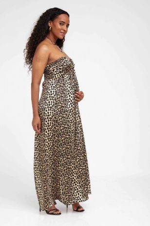 שמלת הריון האני מנומרת