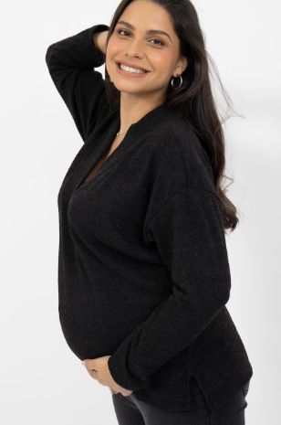 סריג הריון יוליה שחור של אבישג ארבל