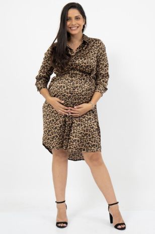 שמלת הריון רומא מנומרת