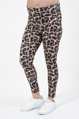 תמונה של טייץ הריון ארוך מנומר חום