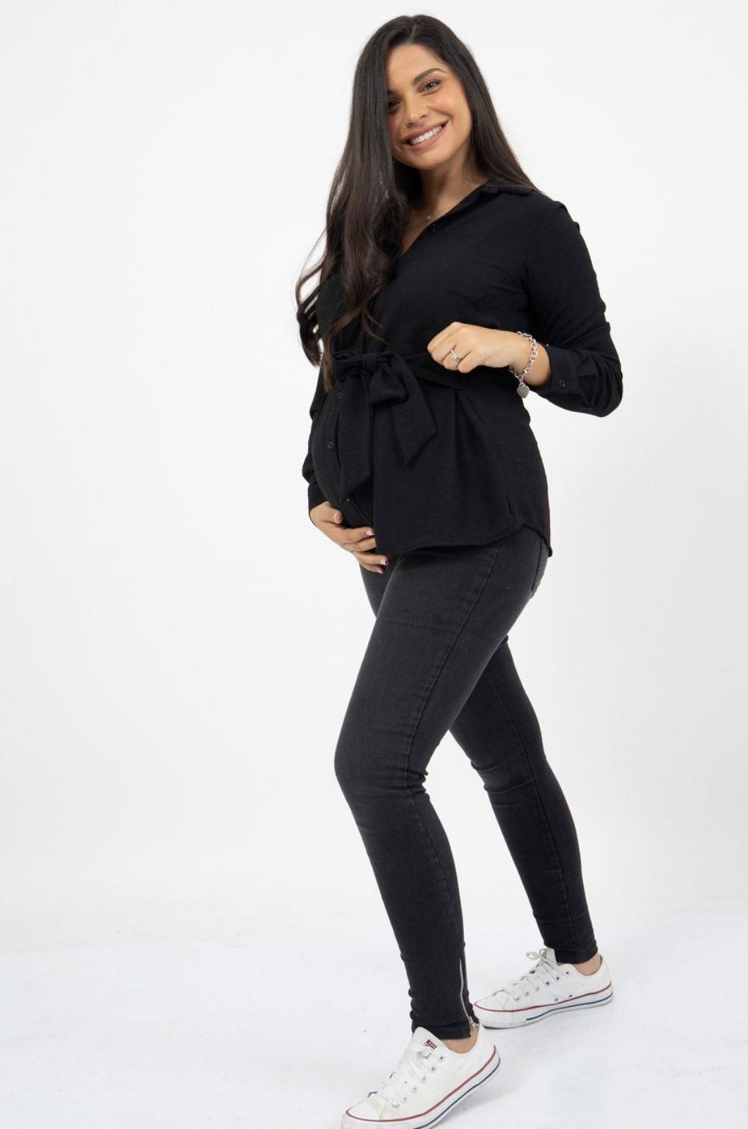 חולצת הריון לינדוס שחורה