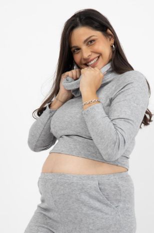 תמונה של קרופ סריג להריון אפור