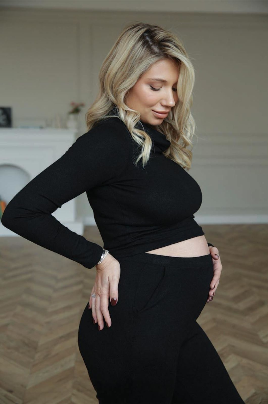 קרופ סריג להריון שחור	