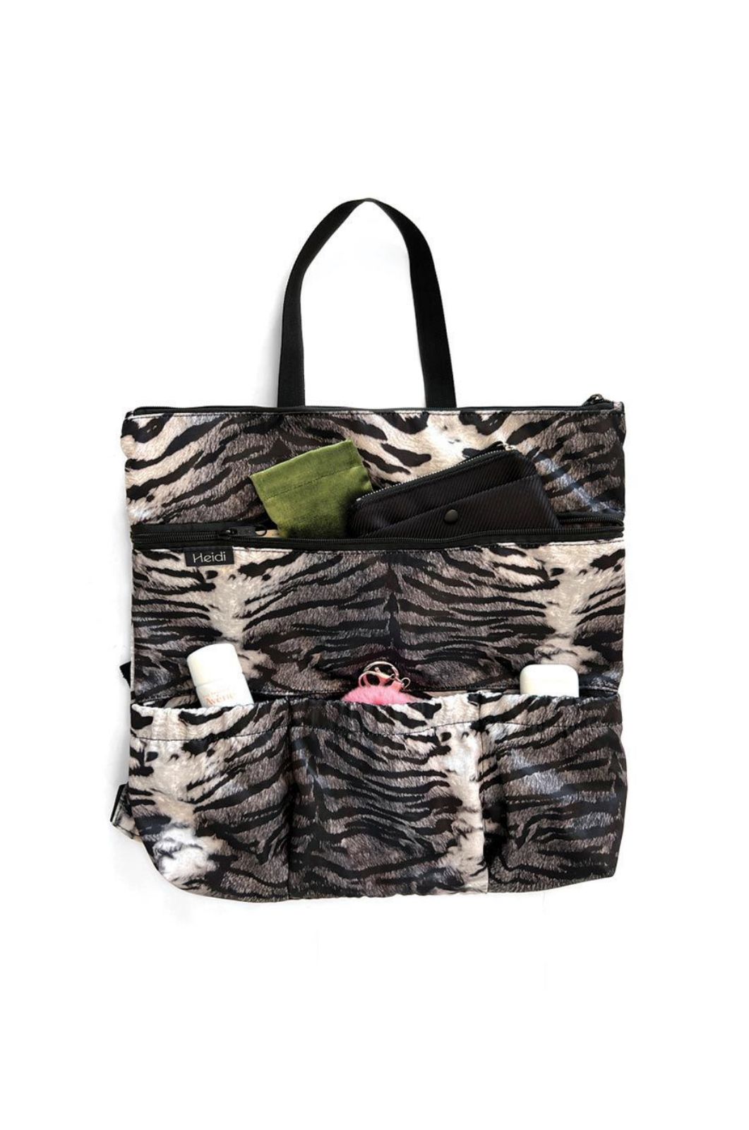 תיק עגלה היידי בייסיק הדפס לבן שחור