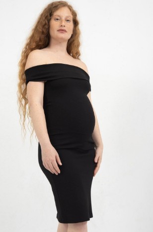 שמלת הריון וונדי שמנת של אבישג ארבל - שמלת ערב מושלמת