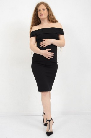 שמלת הריון וונדי שחורה