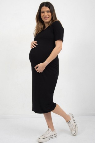 שמלת הריון דקלה שחורה של אבישג ארבל