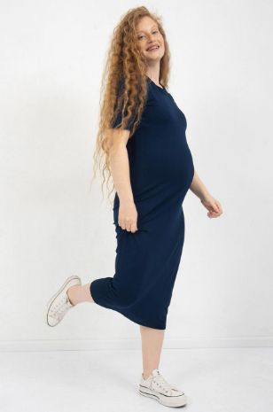 שמלת הריון דקלה נייבי של אבישג ארבל