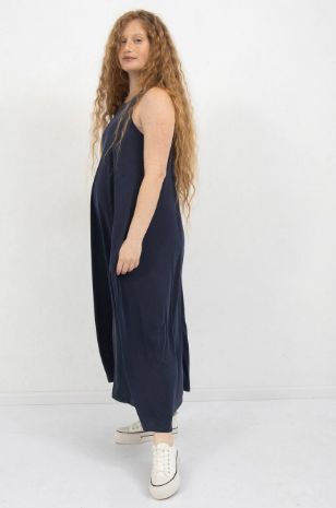 שמלת הריון אניה נייבי פס שחור