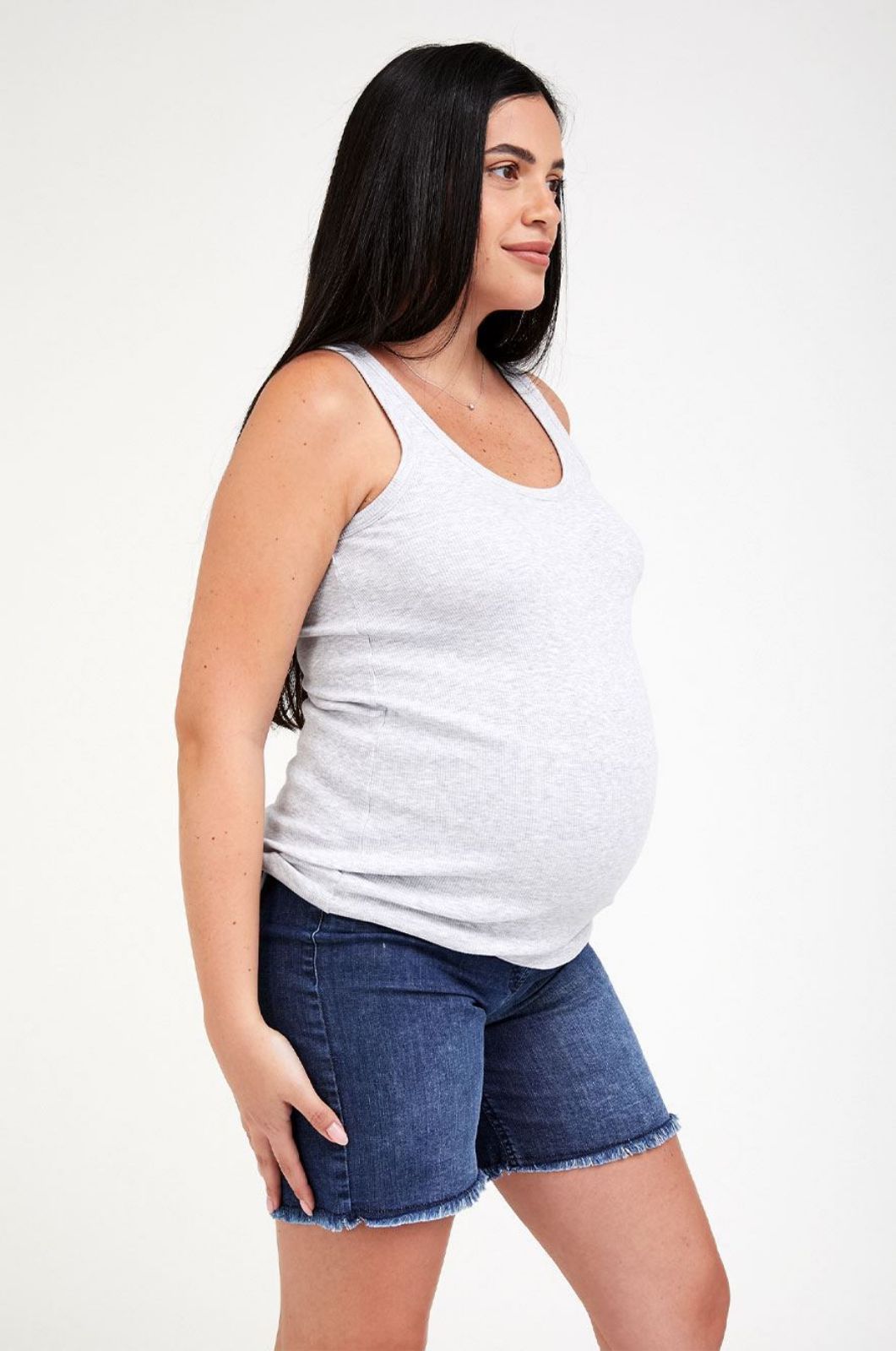 גופיית סבא להריון אפור מלאנז'