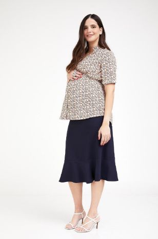 חולצת הריון נינט שמנת פרחוני של אבישג ארבל