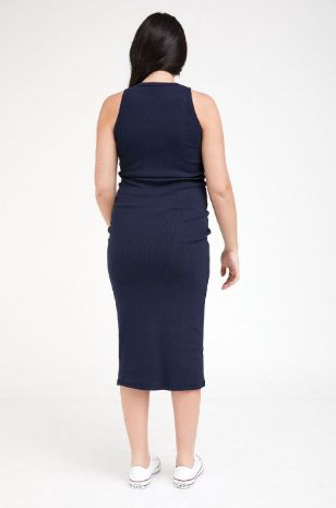 שמלת הריון מרטינה כחול ג'ינס של אבישג ארבל