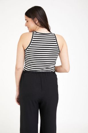 גופיית הריון רוי שחור לבן