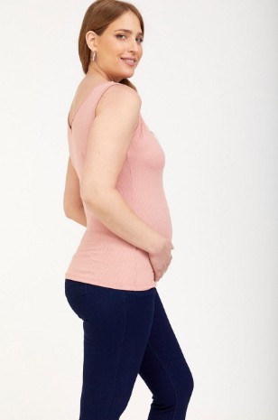 גופיית V ריב להריון ורוד עתיק של אבישג ארבל	