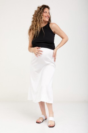 חצאית הריון דידי לבנה