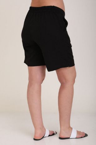 אבישג ארבל - שורטס הריון מיקי שחור