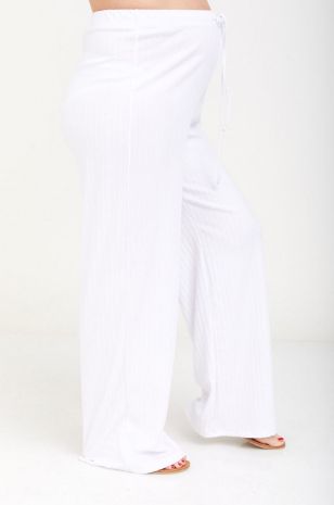 מכנסי הריון ריבה לבנים