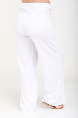 מכנסי הריון ריבה לבנים