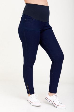 ג'ינס הריון רוכסנים כחול