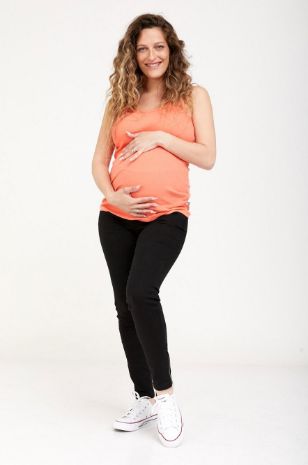 ג'ינס הריון רוכסנים כחול