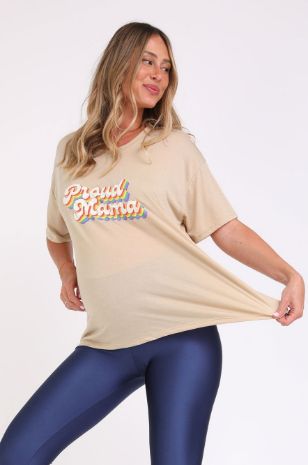 טישרט הריון PROUD MAMA נייבי	