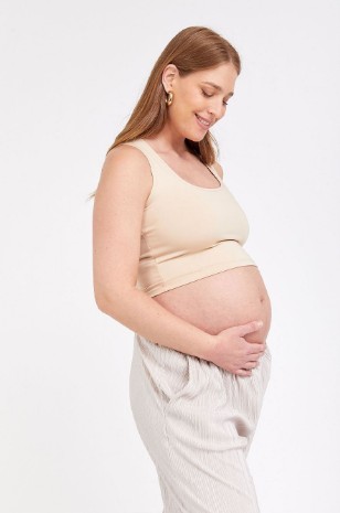 טופ הריון מחשוף מרובע אבן