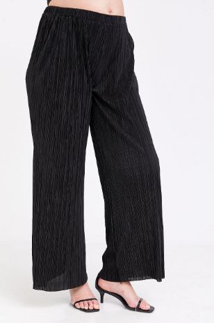 מכנסי הריון הרפר פליסה שחור